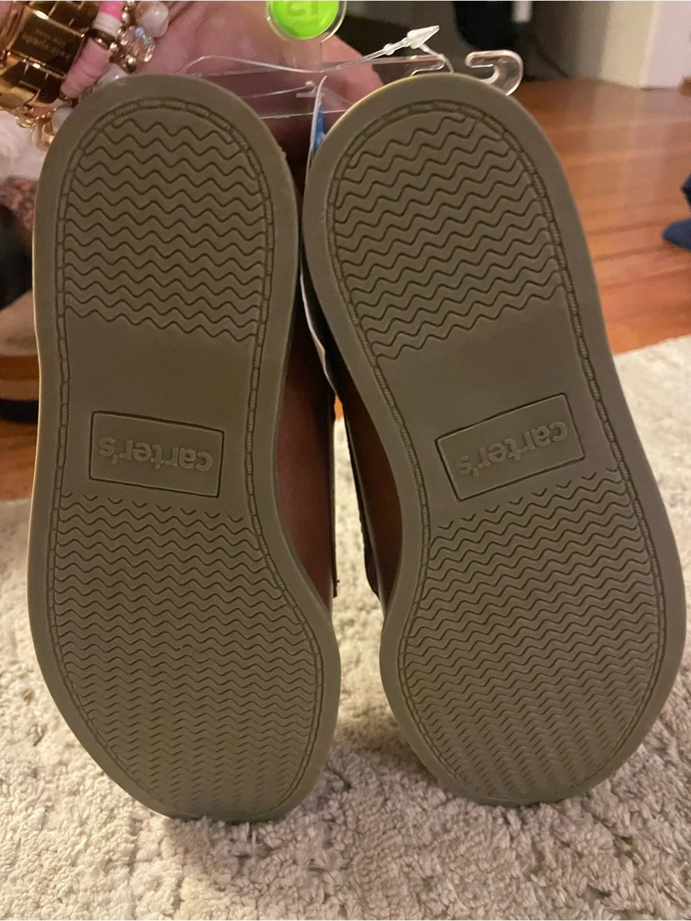 Carter's Brown Kids Moccasin Boat Shoes